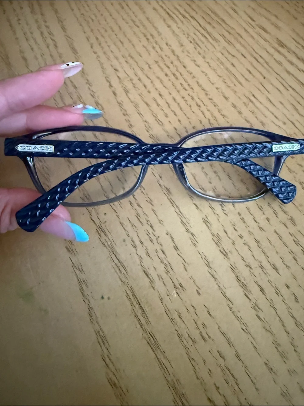 Coach navy blue frames braid style 5290